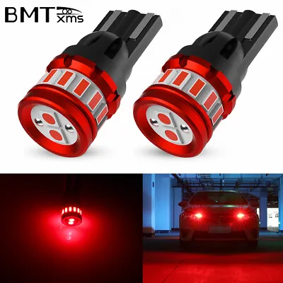 2825 168 192 194 175 2821 T10 Pure Red LED Inner Tail Light Bulbs Super Bright  • $8.98