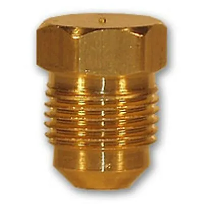 1/2 Inch Flare Plug Brass Pipe Fitting NPT Soft Copper Air Water Line Fuel Gas • $13.35