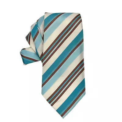 $80 • Buy Domenico Vacca Sette Pieghe 7 Fold Luxury Italian Handmade Silk Striped Pattern
