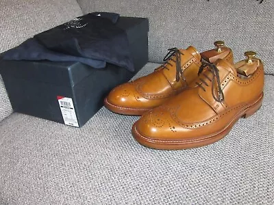 Barker X M&S Best Of British Tan Brown Leather Brogues Shoes Made In England 9.5 • £50