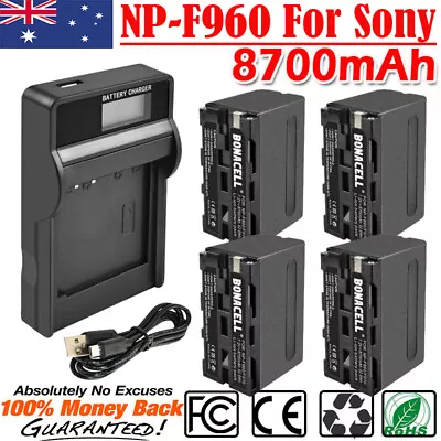 8700mAh NP-F960 Battery / USB Charger For Sony NP-F970 F770 F750 VSN013C CCD-TR • $45.99