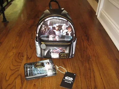 Loungefly Star Wars: A New Hope Final Frames Mini Backpack And Wallet Set - New! • $119.99