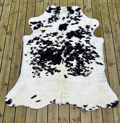 Natural Cow Hide  Rug Leather Carpet Skin Small Trii Colour • £165