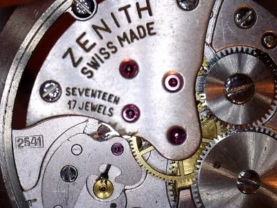 Zenith 2541 Genuine Watch Movement Parts.drop Down Menu. Movement Not For Sale! • £9