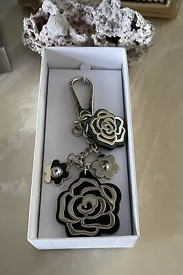 MICHAEL MICHAEL KORS Leather Rose Key Chain • $54