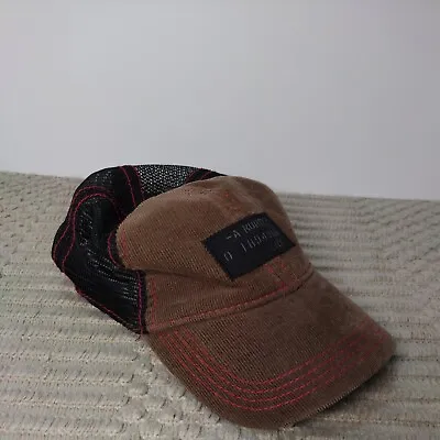 Rare A. Kurtz A-Flex Mesh Trucker Hat Brown Corduroy With Black Mesh • $11.88