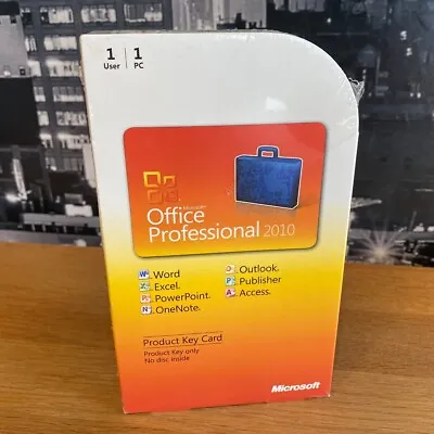 £139.99 • Buy Microsoft Office 2010 Professional Word Excel Powerpoint Outlook Access 11 365
