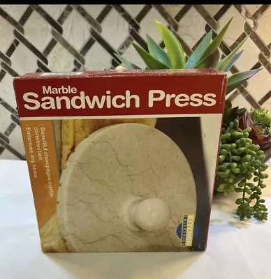 Vintage Marble Sandwich Press By Kitchen Collection 8” Round • $24