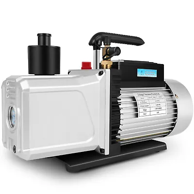 $200.49 • Buy 12CFM Dual Stage Vacuum Pump 1HP Rotary Vane Deep HVAC Refrigeration Air Tool