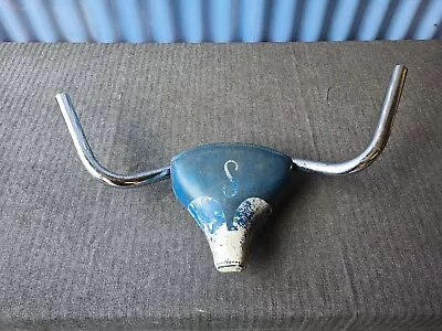 $45 • Buy Steer Skull Old Bicycle Part Assemblage Metal Wall Art Sculpture Industrial! 009