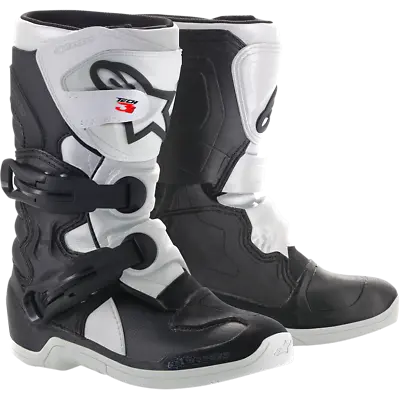 Alpinestars Tech 3S Kids Boots - Black/White -  Size 13 • $151.98