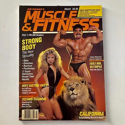 Joe Weider's Muscle & Fitness Magazine March 1984 Lenka Samir Bannout & Simba • $17.95