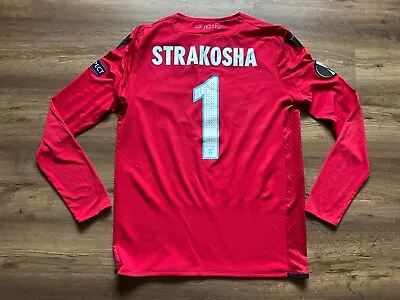 Lazio Italy Match Worn FOOTBALL SHIRT SOCCER Macron #1 Thomas Strakosha • $400