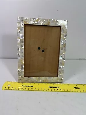 Vtg. Pic. Frame 5x7 Mother Of Pearl Table Or Wall Mount • $24.70