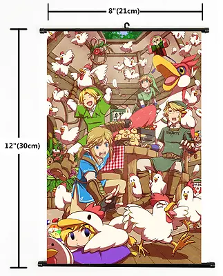 $2.99 • Buy HOT Anime Game The Legend Of Zelda Wall Poster Scroll Home Decor Cosplay 2191