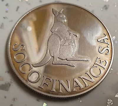 Socofinance Pamp Suisse Silver Coin 1oz .999 Vintage RARE  • £70
