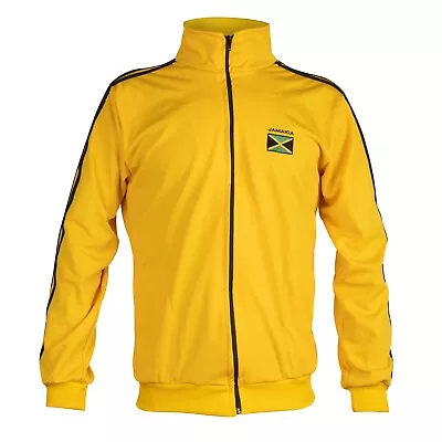 Rasta Reggae Heritage Jacket Jamaica Flag Zipup Jumper Tracksuit Man Long Sleeve • £44.95