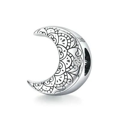 $25.99 • Buy SOLID Sterling Silver Vintage Crescent Moon Charm By Unique Designs