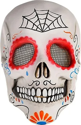Day Of The Dead Sugar Skull Full Head Mask Halloween Fancy Dress Costume Accesry • £12.99