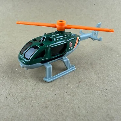 Matchbox Rescue Helicopter Green MBX Mountain II 1:64 Diecast Car Loose • $2.49