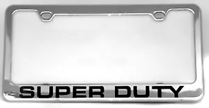 Chrome Ford Super Duty Word Logo Premium Stainless Steel License Plate Frame • $34.95