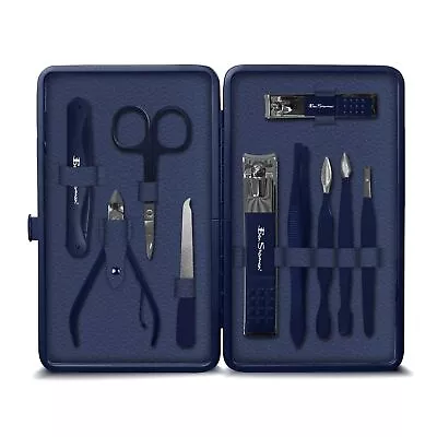 Nail Clippers For Men Travel Size Nail Clipper Set 11 Pcs Mens Nail Grooming • $23.66