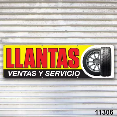 Llantas Ventas Y Servicio Banner Signo • $49.95