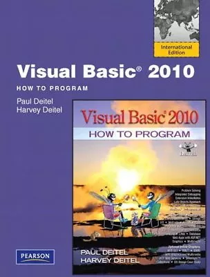 Visual Basic 2010 How To Program By P.J. Deitel • $75