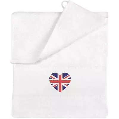 'Union Jack Heart' Flannel / Guest Towel (TL00049812) • £8.99