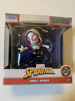 Marvel Metalfigs Spider-Man Die Cast Ghost Spider Action Figure Collectible NEW • $13.99