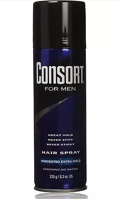 Consort For Men Extra Hold Hair Spray 8.3 Oz (3 Bottle) • $22