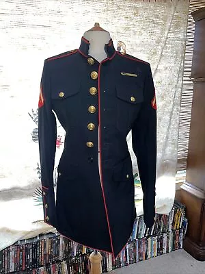 USMC US Marine Corps Jacket Coat DSCP Crown Clothing Co Size 38L With Buttons • $45.99