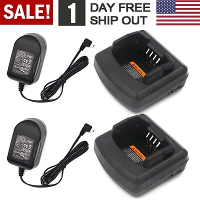 2 Pack Rapid Charger Set For Motorola RDM2020 RDM2050 RDM2080 RDM2070D Radios • $35.99