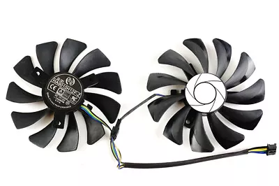 Pair Fans Cooler Fan For MSI GTX 1060 OC 1050Ti RX 580 470 570 HA9010H12F-Z 85MM • $14.67