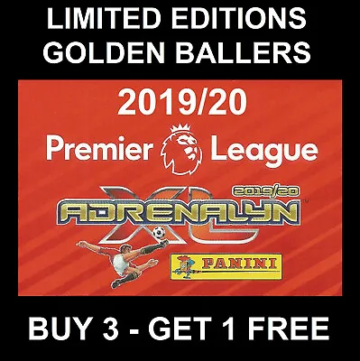 Panini LIMITED EDITION / GOLDEN BALLER Premier League 2019/20 Football Cards • £3.95