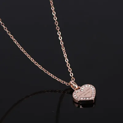 Michael Kors Rose Gold Heart Pendant Necklace • £22.50