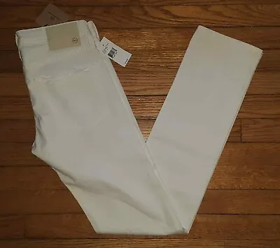 Adriano Goldschmied Jeans The Matchbox Slim Straight White Sz 28 29x33 P3335 • $89.99