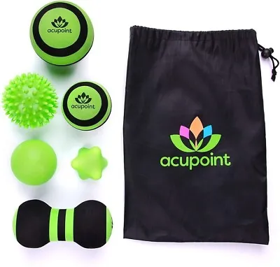 Acupoint Massage Ball Set 6 Physical Therapy Balls For Post Workout Deep Tissue • $22