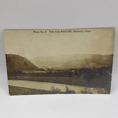 RPPC Postcard View From Frink Hill Salisbury Connecticut  • £3.79