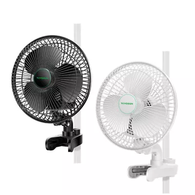 VIVOSUN Upgraded 6 Inch  Clip On Oscillating  Fan Electric With Adjustable Tilt • $35.99