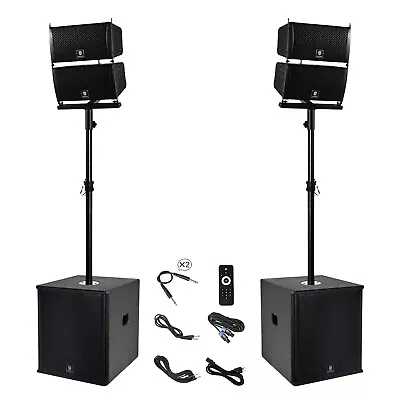 PRORECK CLUB 6000 6000W 15 Inch Subwoofer  Line Array PA DJ Speaker System • $615.99