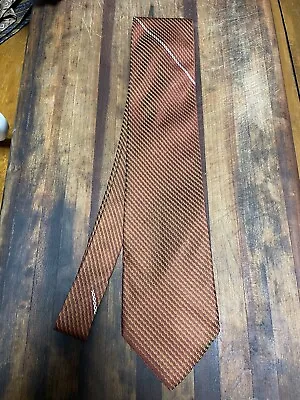 Brioni Silk Tie Made Italy In Geometric Chain Link • $24