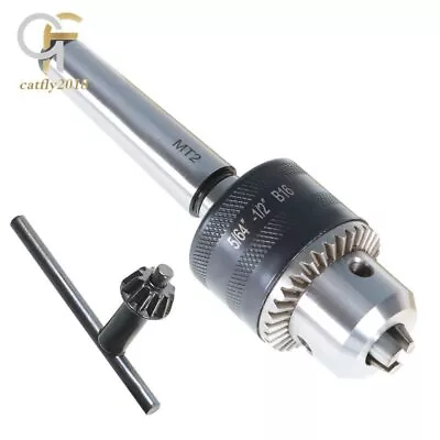 5/64'' To 1/2'' Drill Chuck With MT2 Arbor And Key For Mini Metal Lathe New • $24