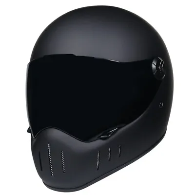 Motorcycle Helmet Racing Ride Full Face Vintage Riding Motorbike Moto Helmet DOT • $116.59