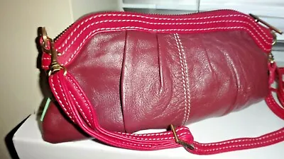 Ollie & Nic Designer Versatile Soft Quality Leather Crossbody Wristlet Bag Small • £25