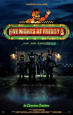NEW 2023 Five Nights At Freddy's Movie Poster Gaming FNAF Movie Art Poster USA • $13.99