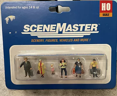 Walthers HO Scale Figure/People Set Passengers Ready To Board (6-Pack) • $12.99