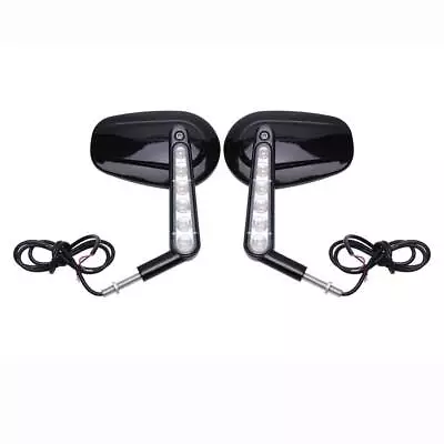 $78.95 • Buy For Harley V-Rod VRod Muscle VRSCF Motorcycle Mirrors With LED Turn Signal Light