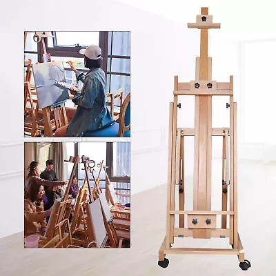 BEST Heavy Duty Studio Artist Easel H-Frame Wood Painting Art Easel Standing • $147.26