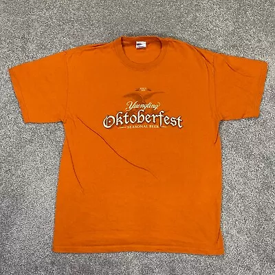 Yuengling Beer Shirt Mens Large Orange Oktoberfest Seasonal Beer Tee Brewery • $19.35